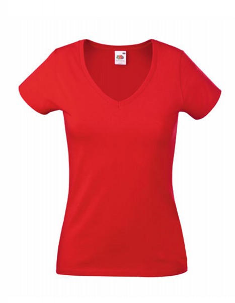 T-Shirt Lady-Fit Valueweight V-Neck T