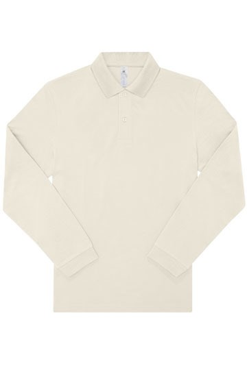 B&C BE INSPIRED - My Polo 180 Long Sleeve - Off White