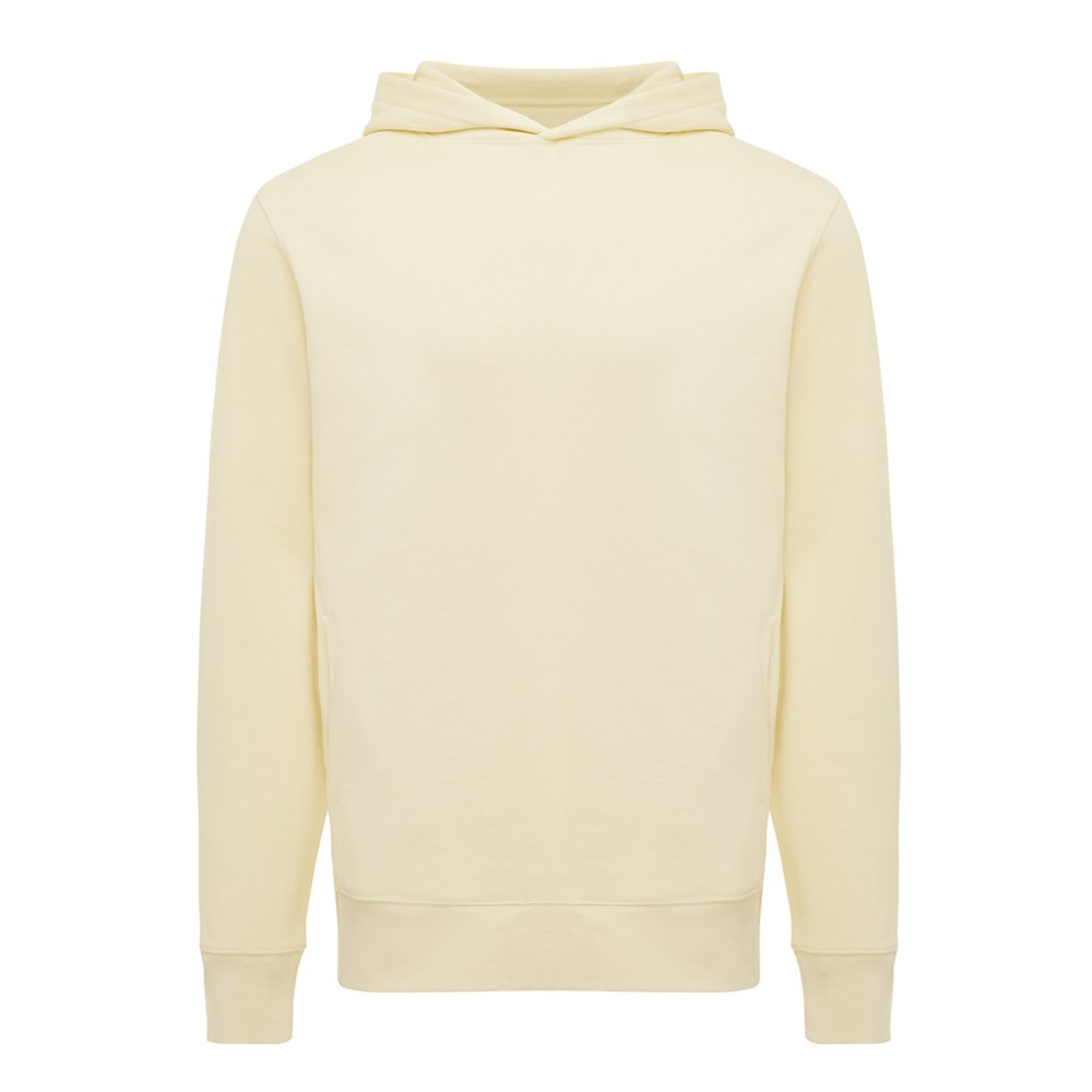 IQONIQ Yengo Hoodie mit Seitentaschen aus rec. Baumwolle - cream yellow (± PMS 12-0717 TCX)