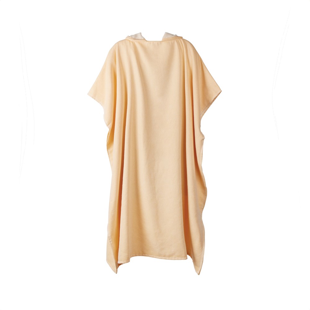 VINGA Tolo Hamam Frottee Strandponcho - gelb, off white (± PMS 14-0951 TPG/ ± PMS 11-0606 TPG)