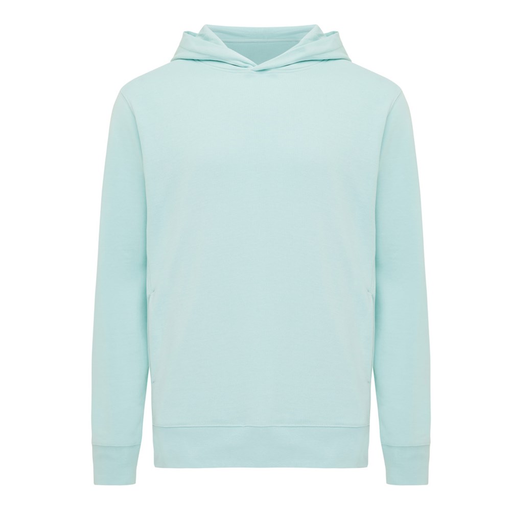 IQONIQ Yengo Hoodie mit Seitentaschen aus rec. Baumwolle - crushed mint (± PMS 12-5410 TCX)
