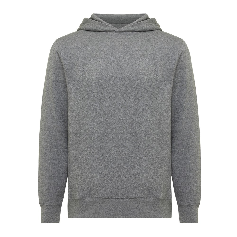 IQONIQ Yengo Hoodie mit Seitentaschen aus rec. Baumwolle - light heather anthracite (± PMS light heather anthra)