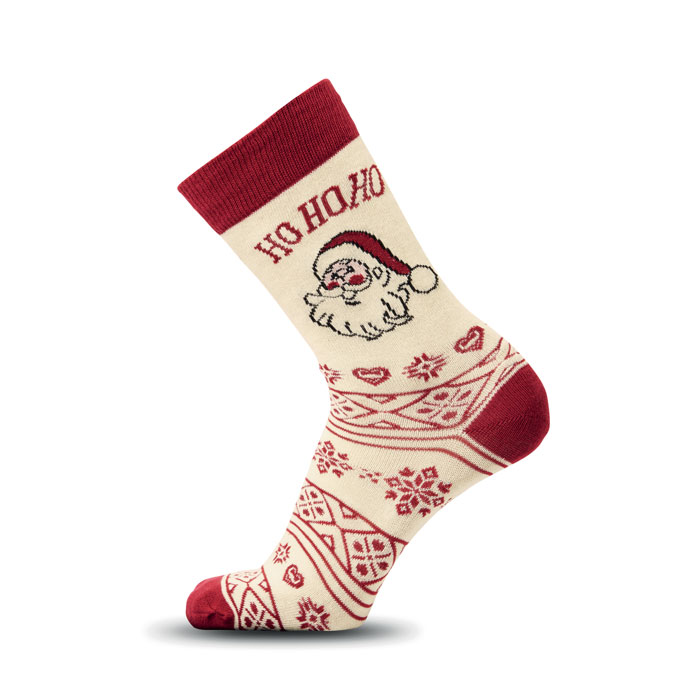 SOC MEDIUM - Weihnachtssocken M - Beige