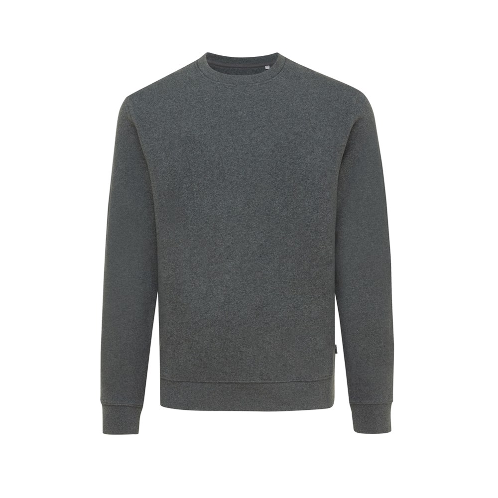 IQONIQ Denali ungefärbt. Rundhals-Sweater aus recycelter BW - heather anthracite (± PMS heather anthracite)