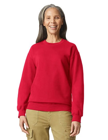Gildan - Softstyle® Midweight Fleece Adult Crewneck Sweatshirt - red