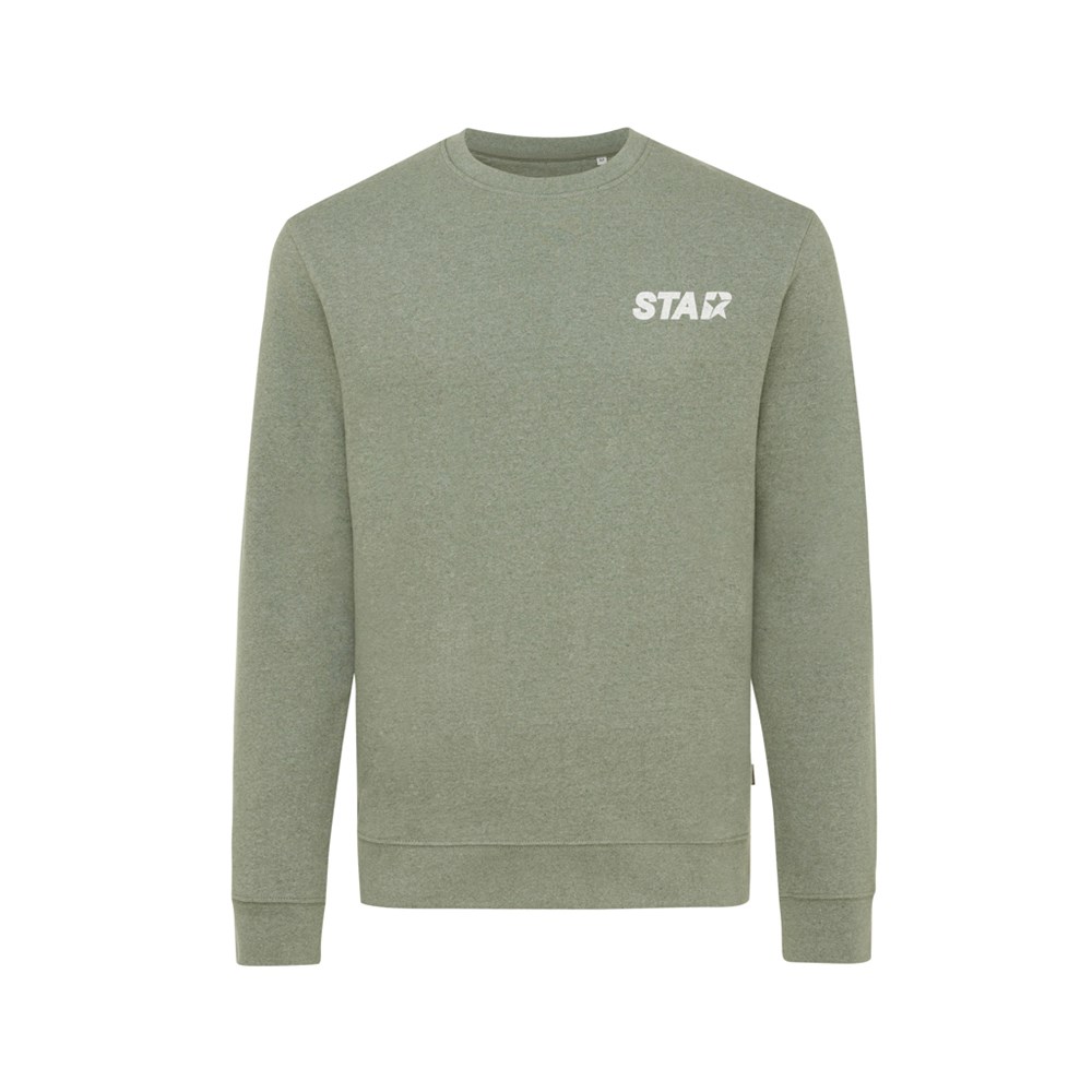 IQONIQ Denali ungefärbt. Rundhals-Sweater aus recycelter BW