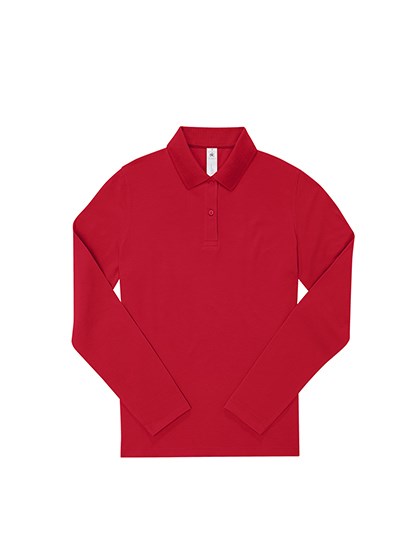 B&C BE INSPIRED - My Polo 210 Long Sleeve /Women - Red