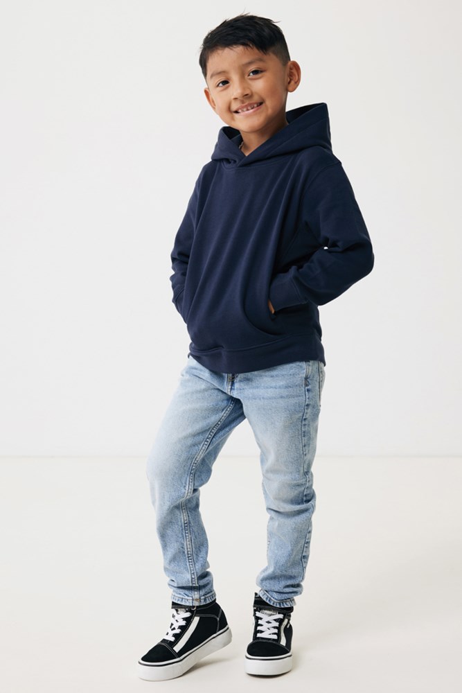 IQONIQ Yengo KidsHoodie mit Seitentaschen aus rec. Baumwolle