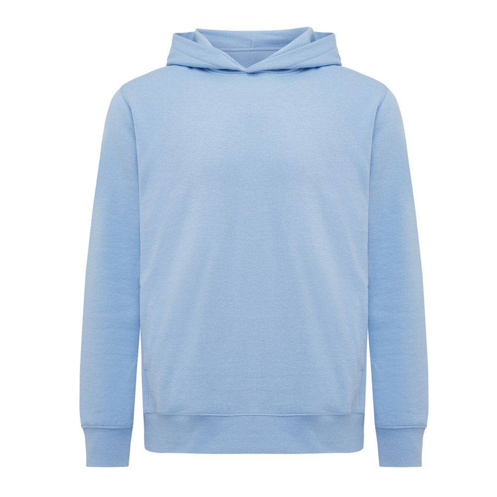IQONIQ Yengo Hoodie mit Seitentaschen aus rec. Baumwolle - sky blue (± PMS 15-3930 TCX)