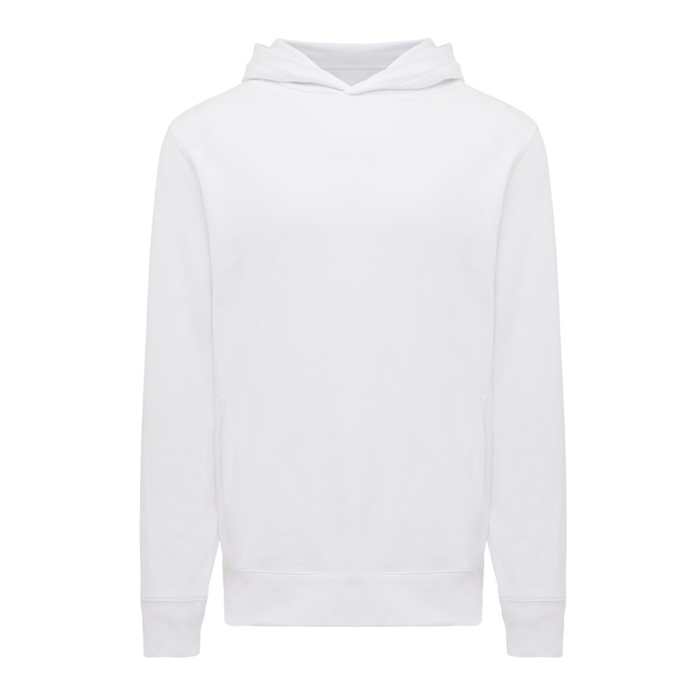 IQONIQ Yengo Hoodie mit Seitentaschen aus rec. Baumwolle - recycled white (± PMS 11-0601 TCX)