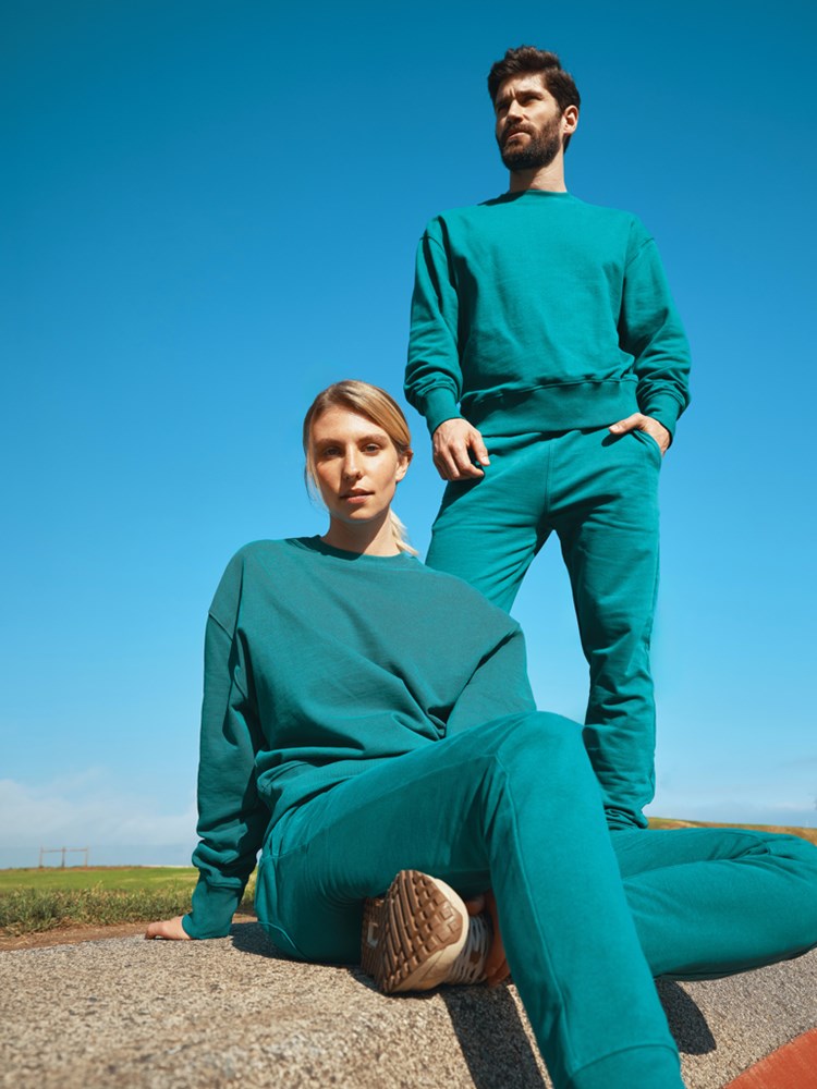 IQONIQ Kruger Relax-Rundhals-Sweater aus recycelt. Baumwolle