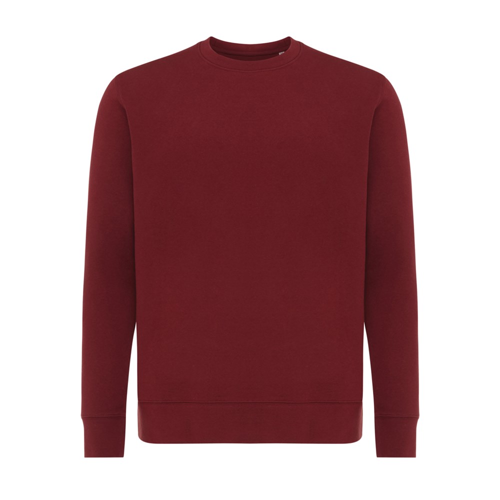 IQONIQ Etosha Lightweight Sweater aus recycelter Baumwolle - burgunderrot (± PMS 19-1724TCX)