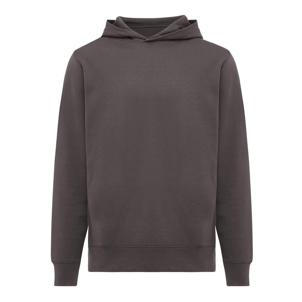 IQONIQ Yengo Hoodie mit Seitentaschen aus rec. Baumwolle - anthrazit (± PMS 19-3900 TCX)