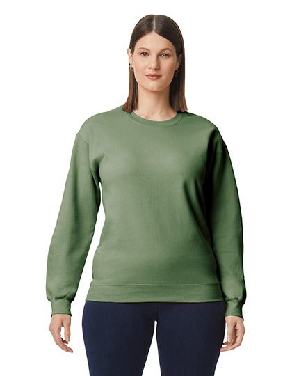 Gildan - Softstyle® Midweight Fleece Adult Crewneck Sweatshirt - Military Green