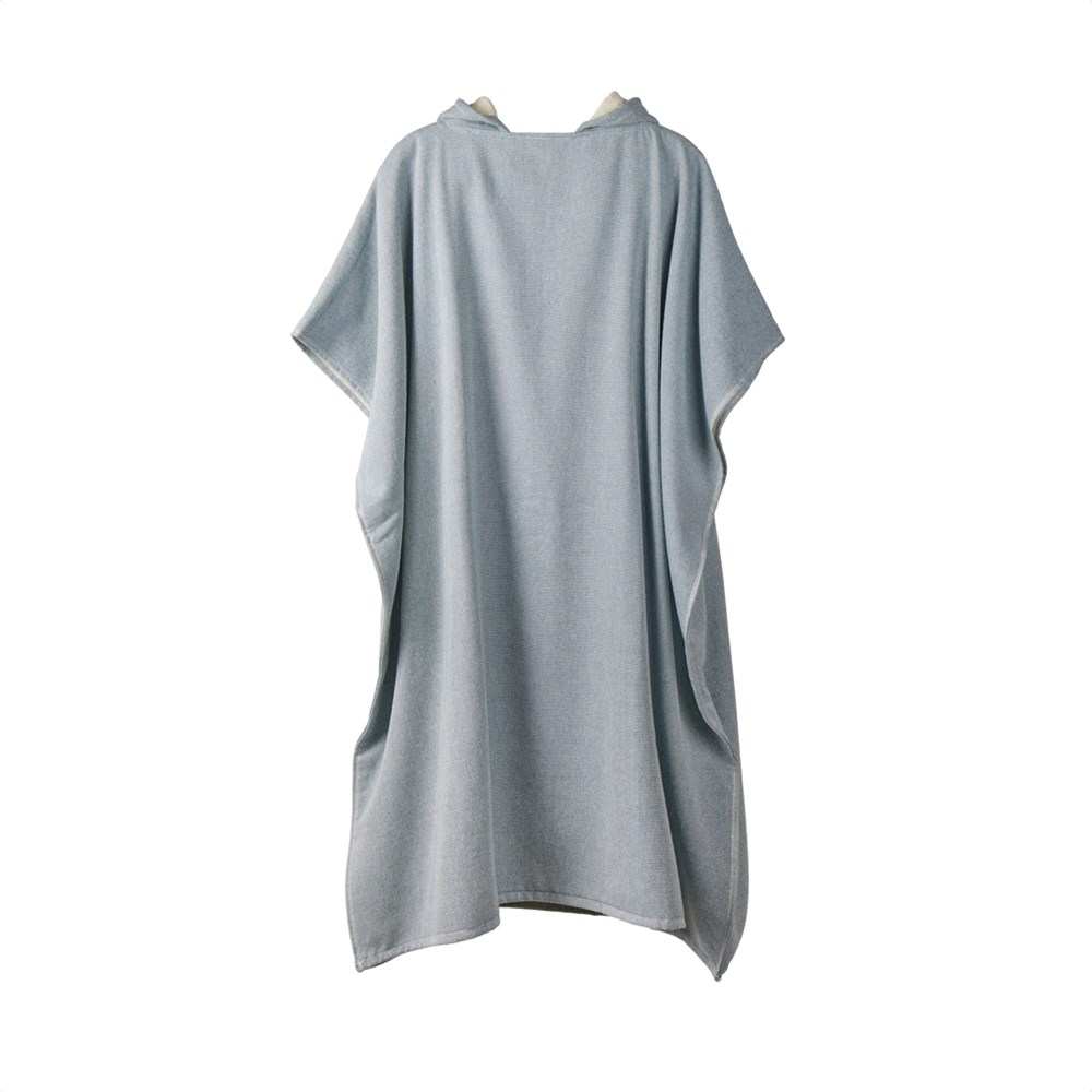 VINGA Tolo Hamam Frottee Strandponcho - navy blau, off white (± PMS 19-4324 TPG/ ± PMS 11-0606 TPG)