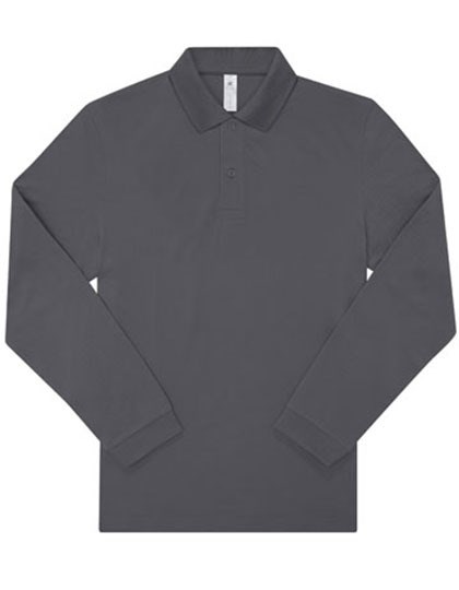 B&C BE INSPIRED - My Polo 180 Long Sleeve - Dark Grey (Solid)
