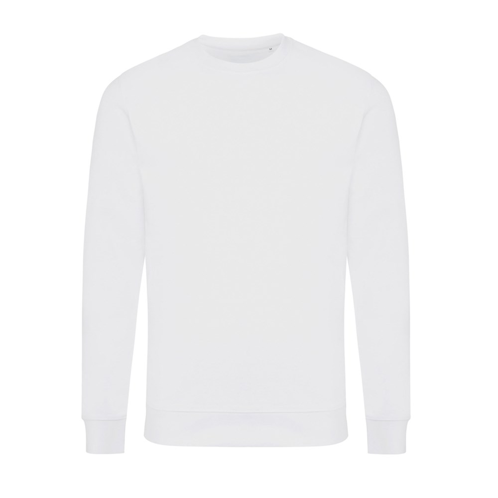 IQONIQ Zion Rundhals-Sweater aus recycelter Baumwolle - recycled white (± PMS 11-0601 TCX)