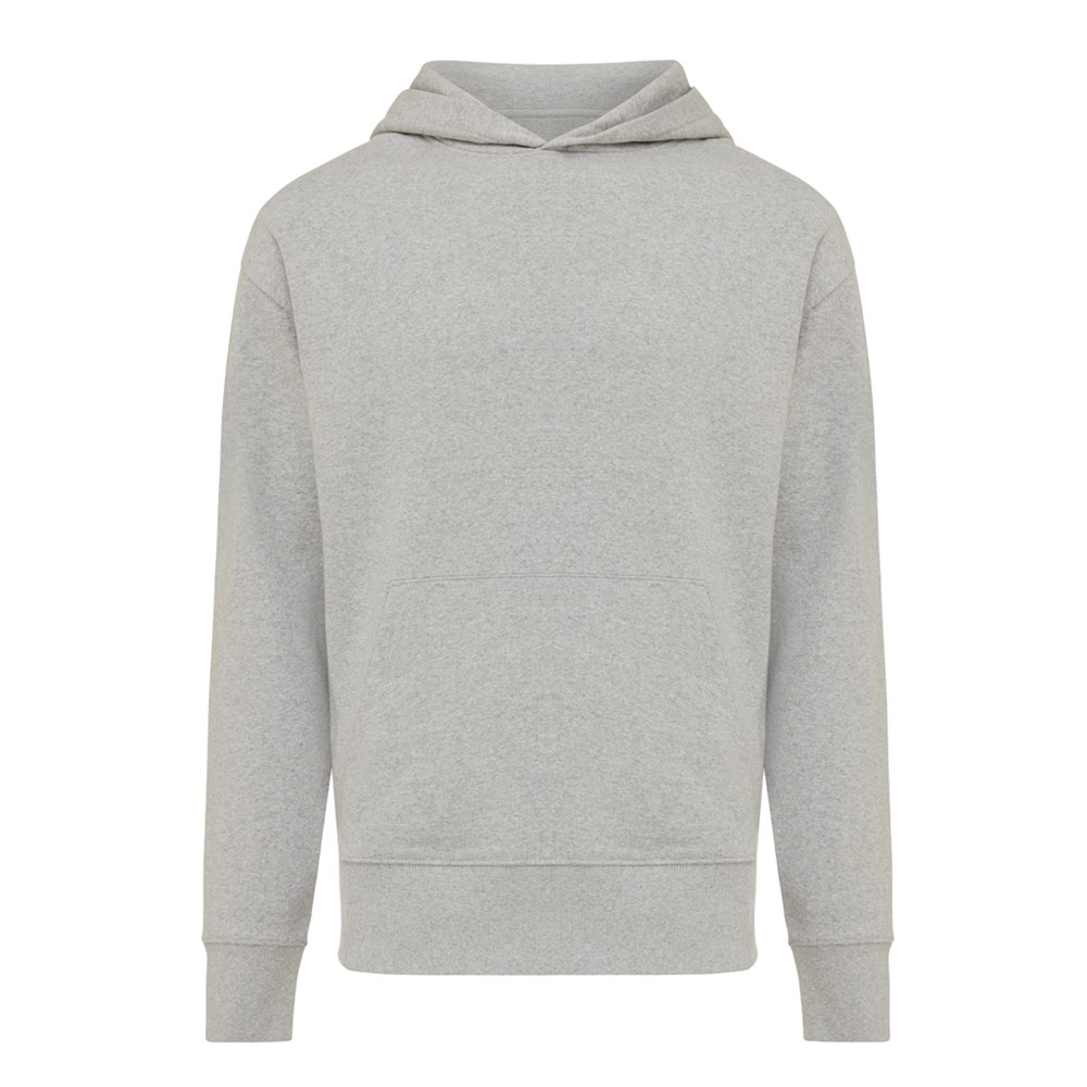 IQONIQ Yoho Relax-Hoodie aus recycelter Baumwolle - heather grey (± PMS heather grey)