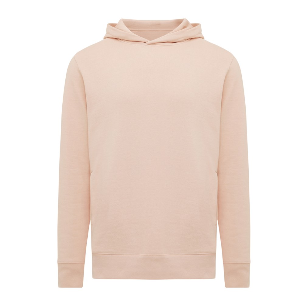 IQONIQ Yengo Hoodie mit Seitentaschen aus rec. Baumwolle - peach nectar (± PMS 14-1314 TCX)