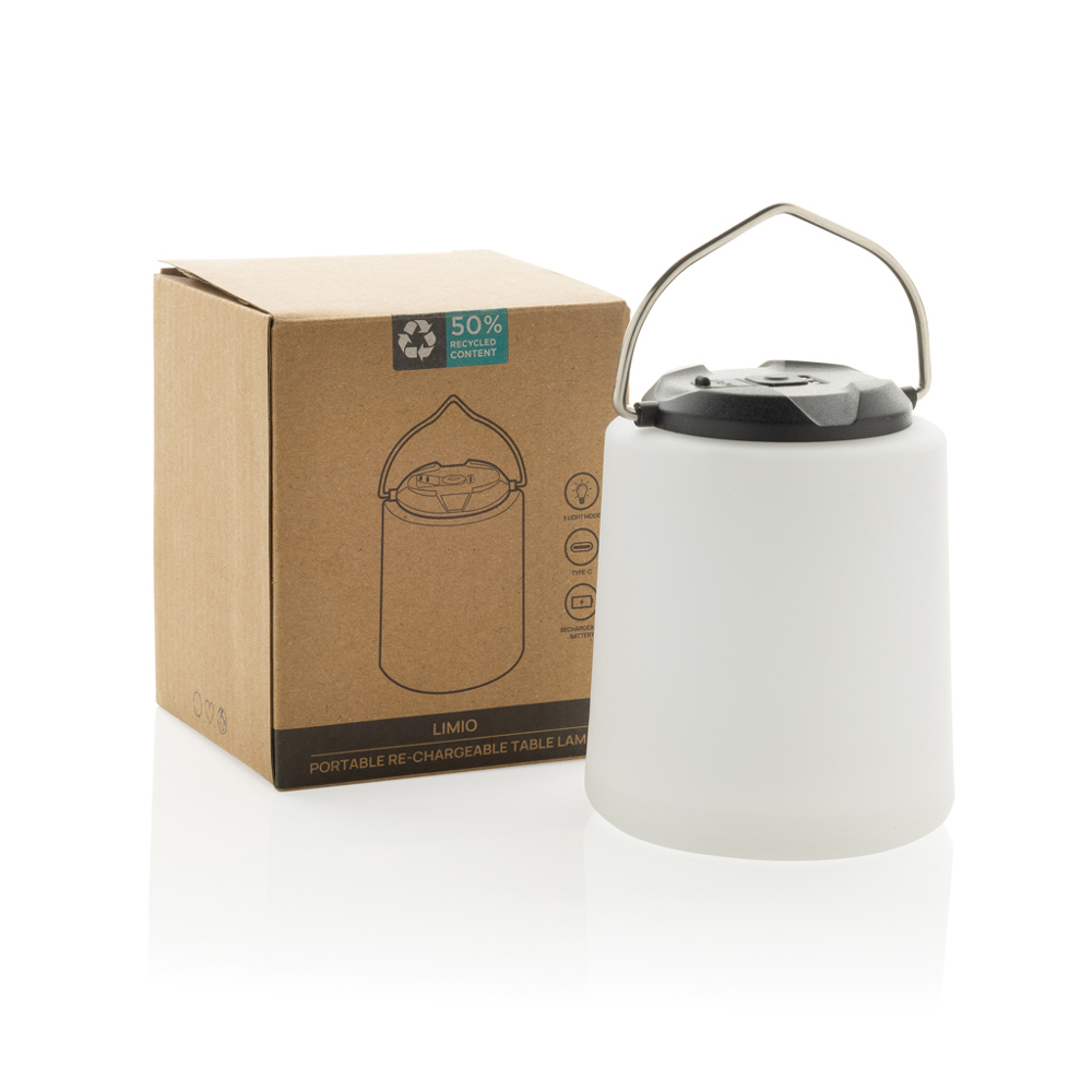 Limio tragbare wiederaufladbare Tischlampe aus RCS rec. ABS