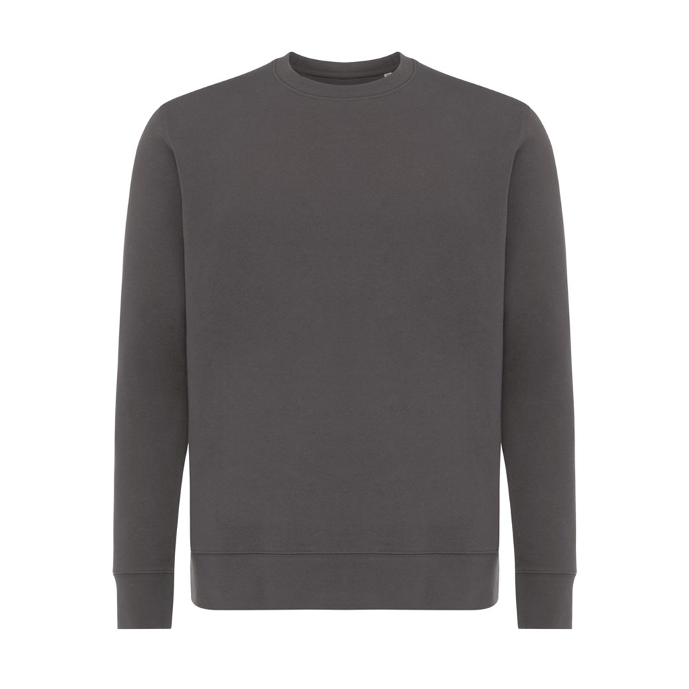 IQONIQ Etosha Lightweight Sweater aus recycelter Baumwolle - anthrazit (± PMS 19-3900 TCX)