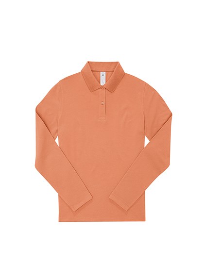 B&C BE INSPIRED - My Polo 210 Long Sleeve /Women - Amalfi Coral