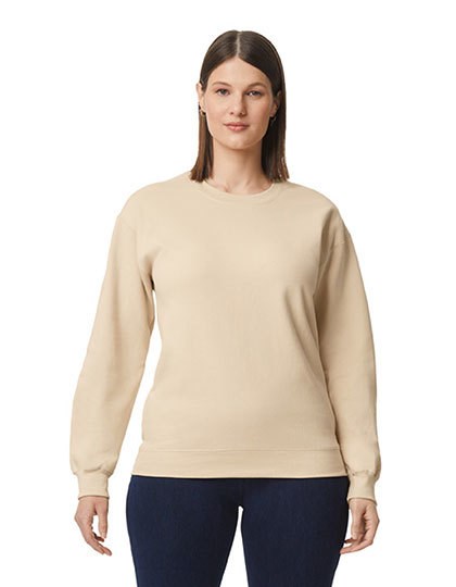 Gildan - Softstyle® Midweight Fleece Adult Crewneck Sweatshirt - Sand