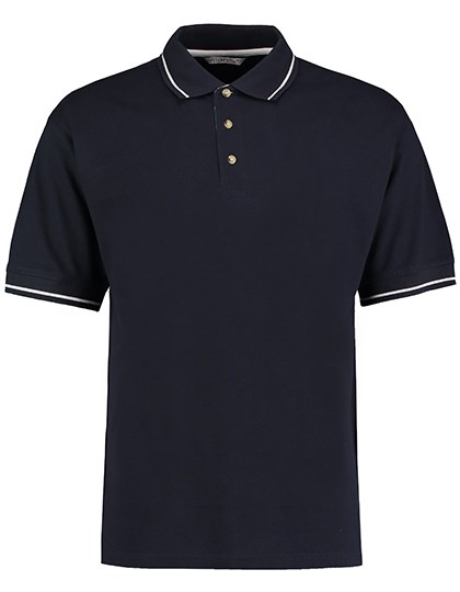 Kustom Kit - Classic Fit St. Mellion Polo - Navy, White
