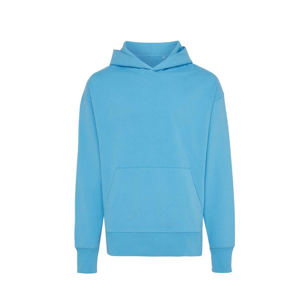 IQONIQ Yoho Relax-Hoodie aus recycelter Baumwolle - tranquil blue (± PMS 17-4139TCX)