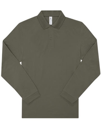 B&C BE INSPIRED - My Polo 180 Long Sleeve - Camo Green
