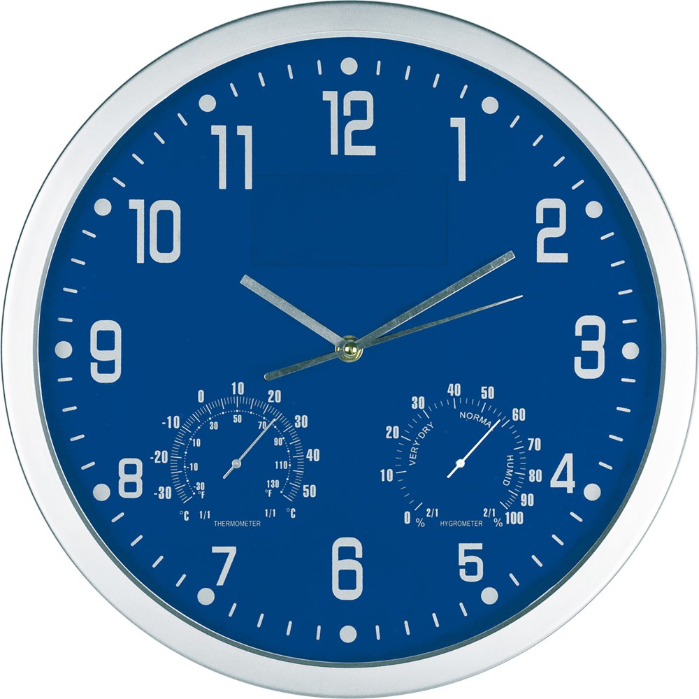 Wanduhr mit Hygro - und Thermometer