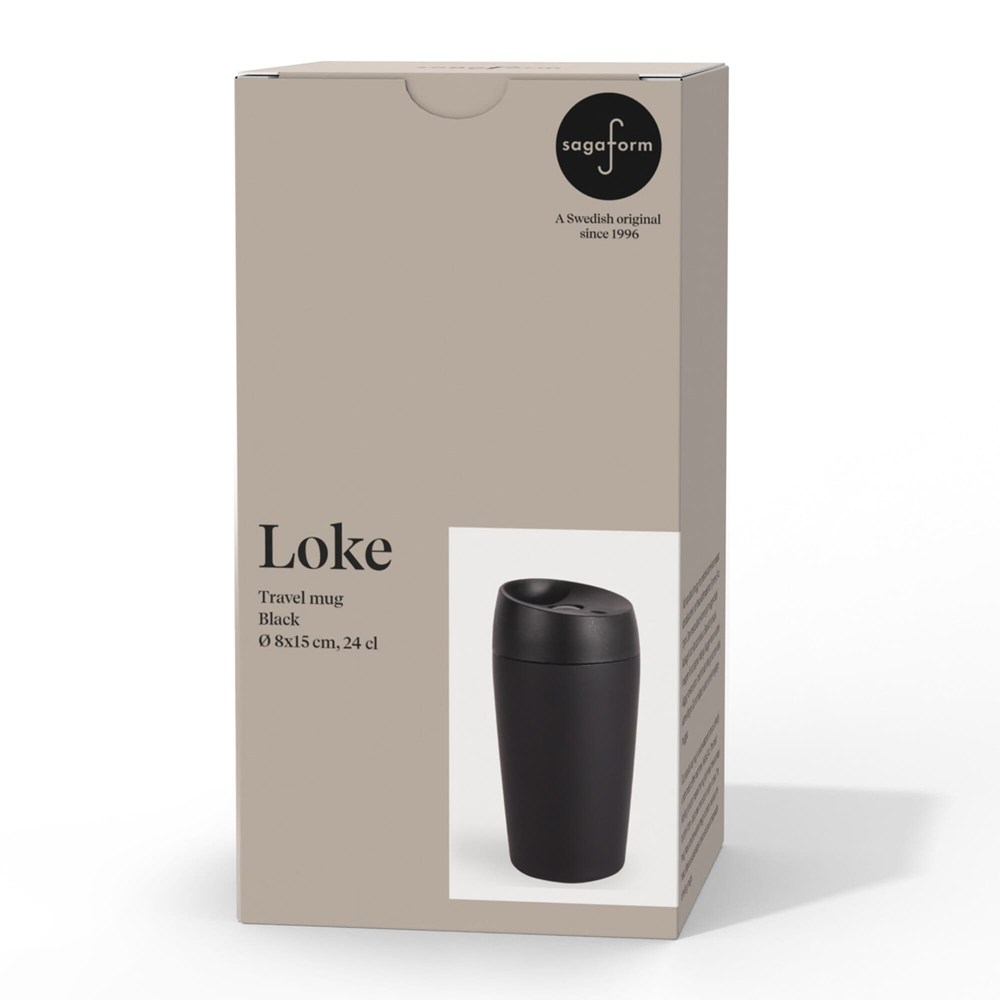 Sagaform Loke Reisebecher mit gummierter Oberfläche 240ml