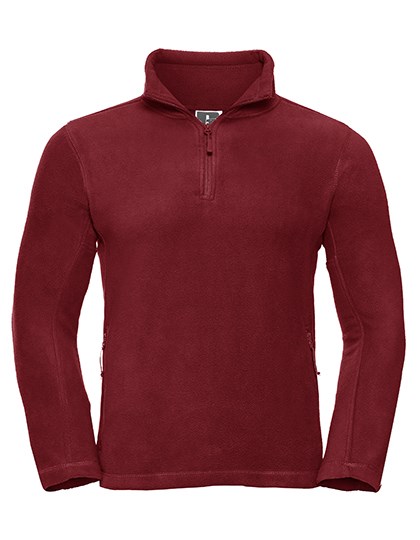 Russell - Adults' 1/4 Zip Outdoor Fleece - Classic Red