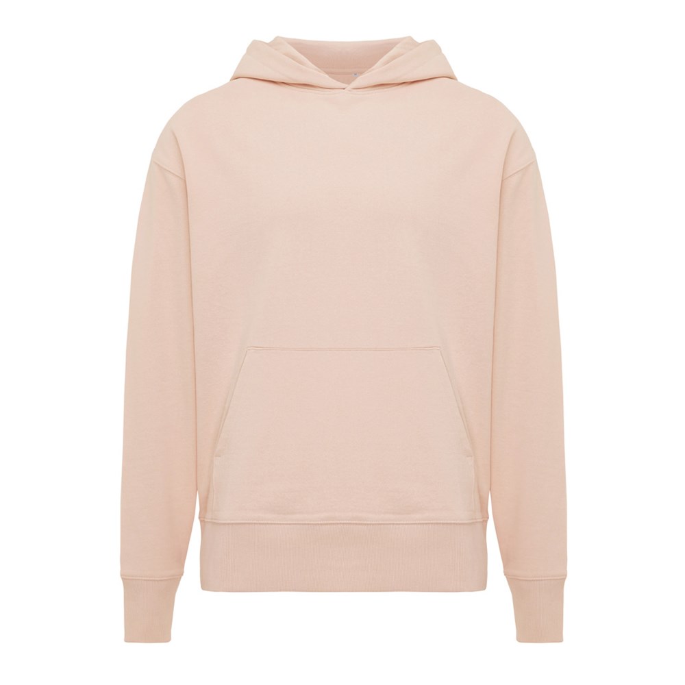IQONIQ Yoho Relax-Hoodie aus recycelter Baumwolle - peach nectar (± PMS 14-1314 TCX)