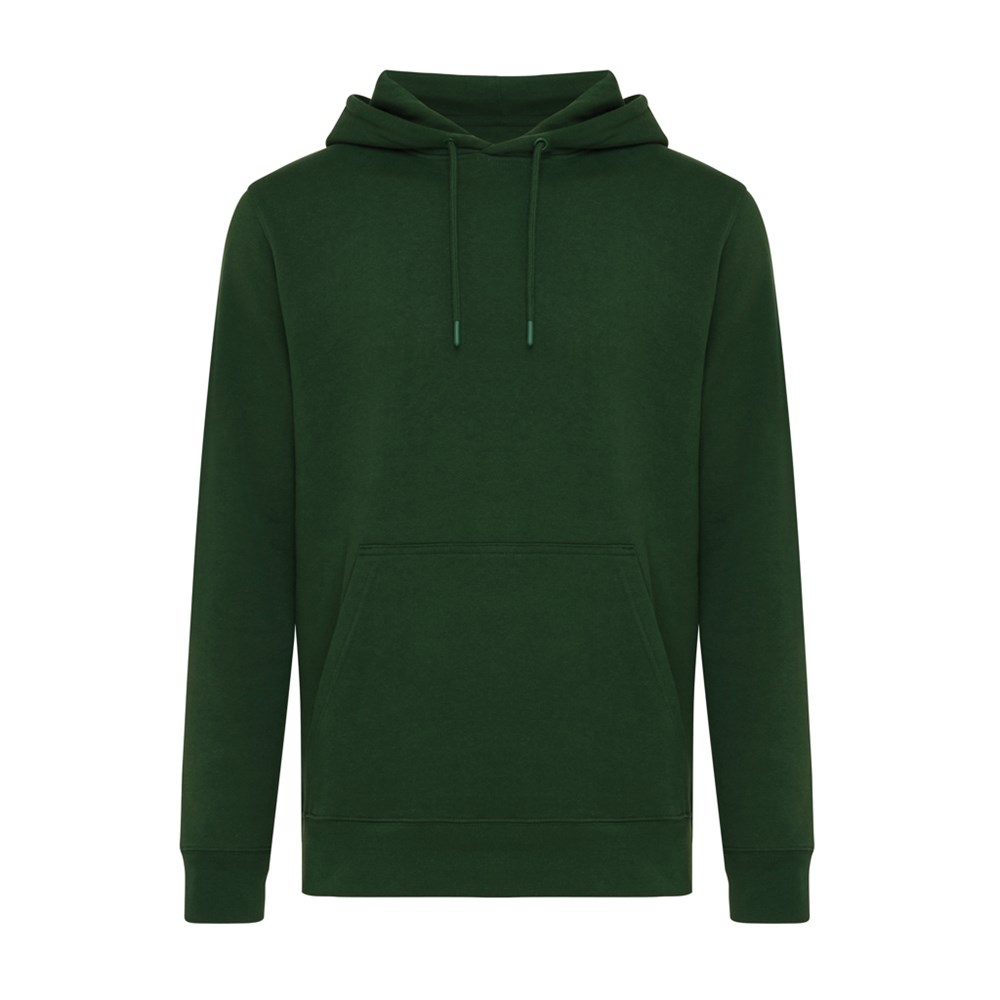 IQONIQ Rila Lightweight Hoodie aus recycelter Baumwolle - forest green (± PMS 19-5920TCX)