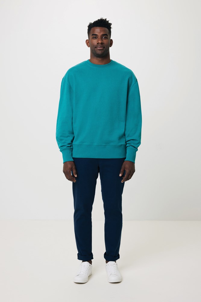 IQONIQ Kruger Relax-Rundhals-Sweater aus recycelt. Baumwolle