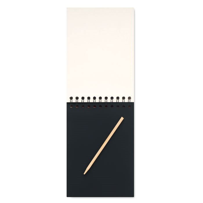 BLACK - Notizbuch mit Kratzpapier