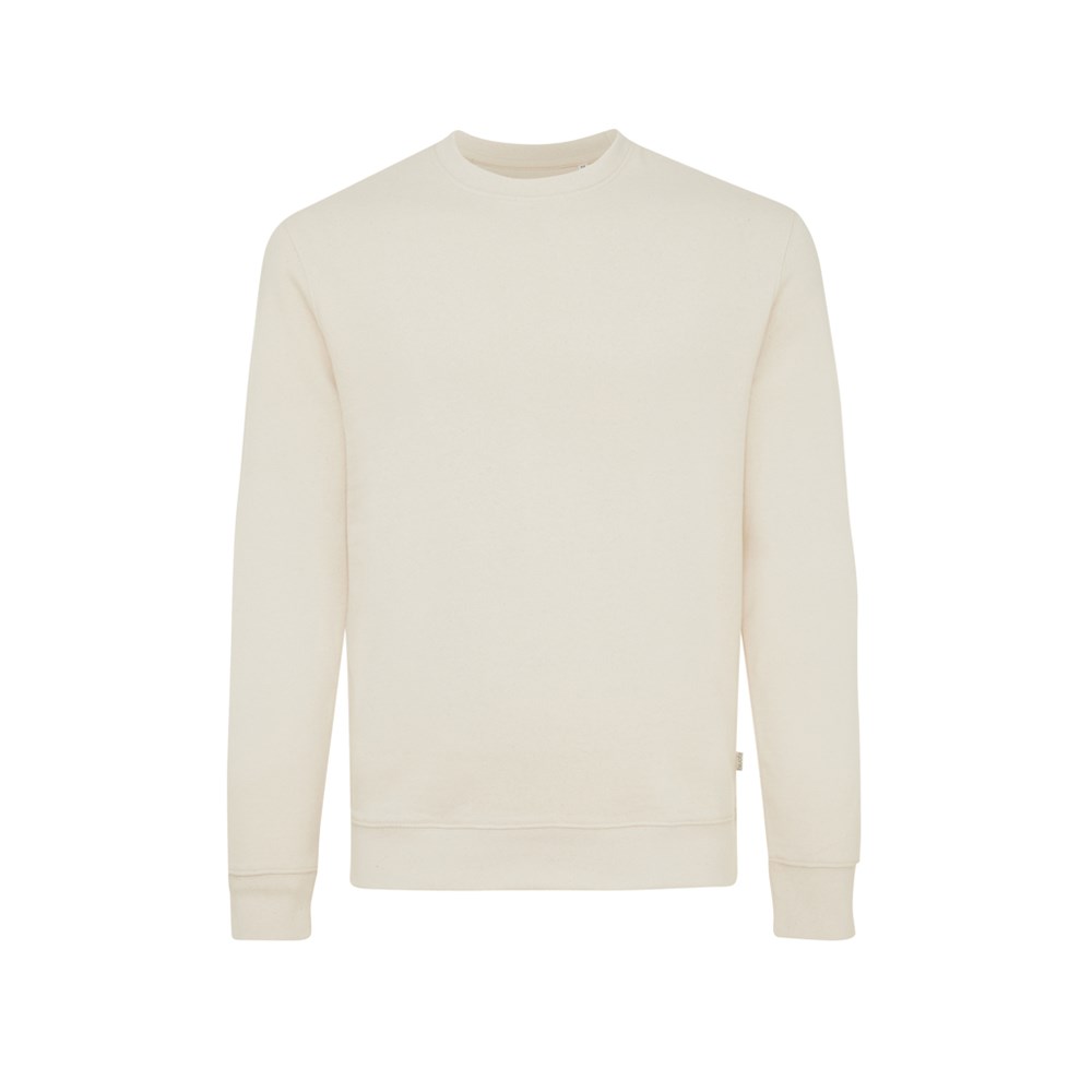 IQONIQ Denali ungefärbt. Rundhals-Sweater aus recycelter BW - natural raw (± PMS natural raw undyed)