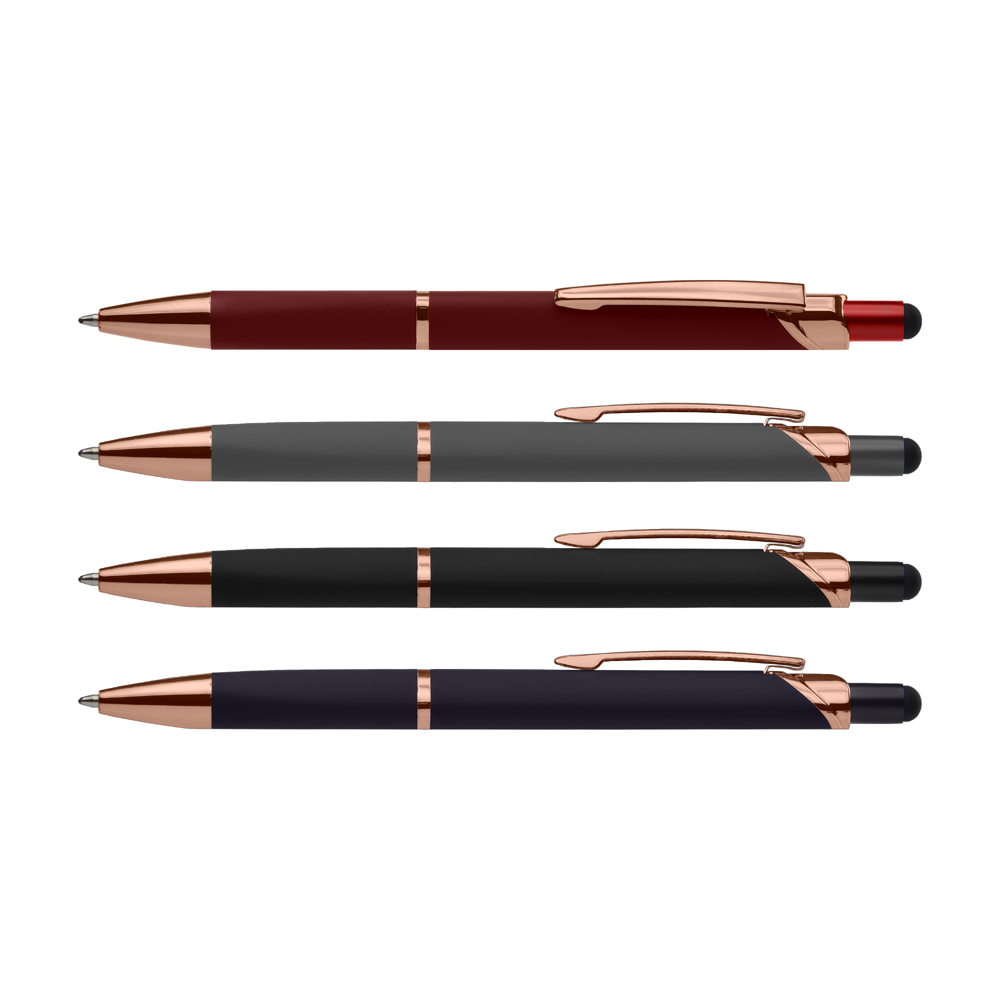 Zenith Tri-Softy Roségold Kugelschreiber - m/Stylus