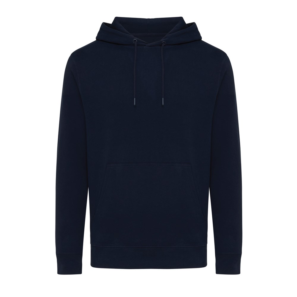 IQONIQ Rila Lightweight Hoodie aus recycelter Baumwolle - navy blau (± PMS 19-3923TCX)