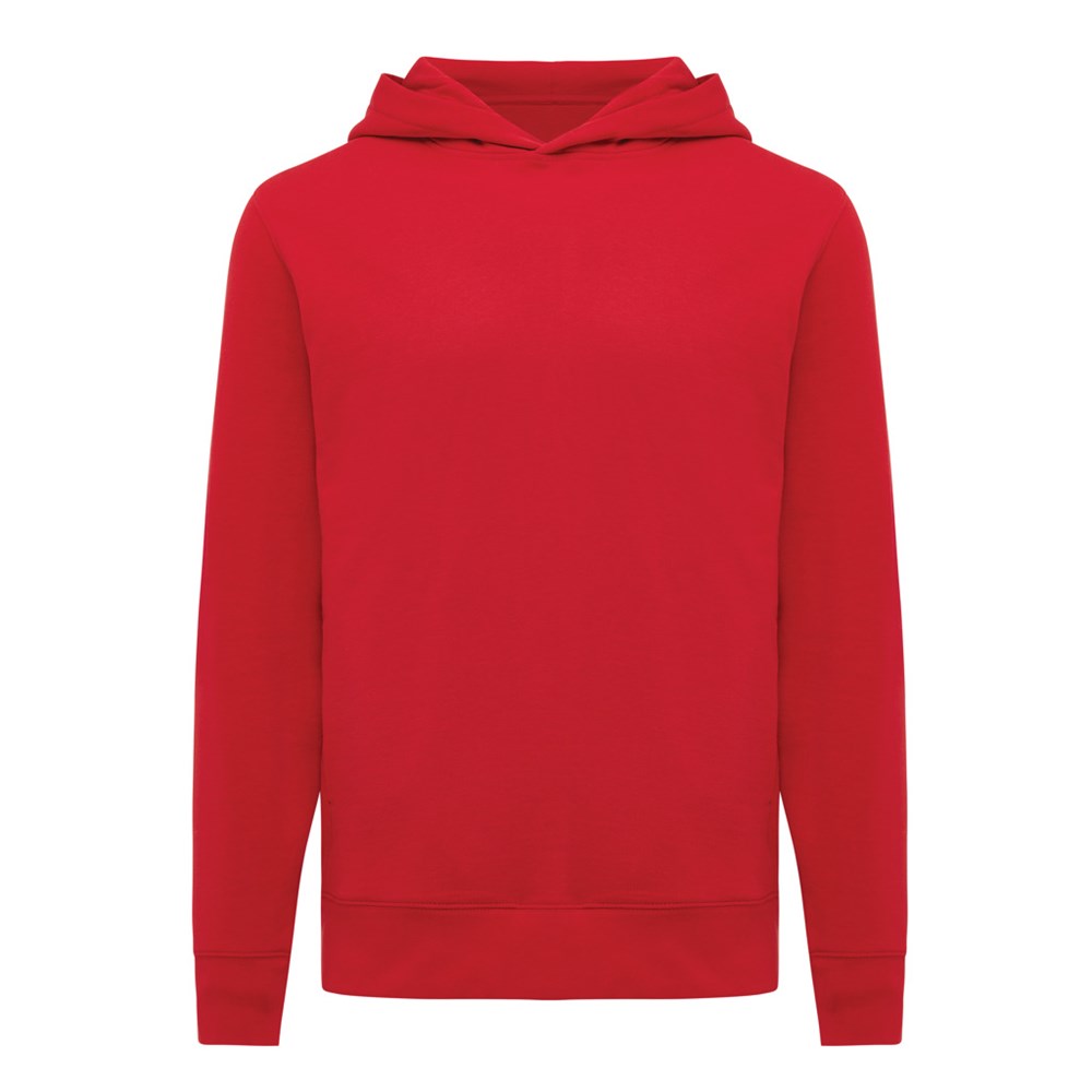 IQONIQ Yengo Hoodie mit Seitentaschen aus rec. Baumwolle - rot (± PMS 19-1757 TCX)