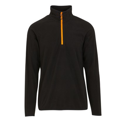 Regatta Professional - Navigate Half Zip Fleece - Black, Orange Pop