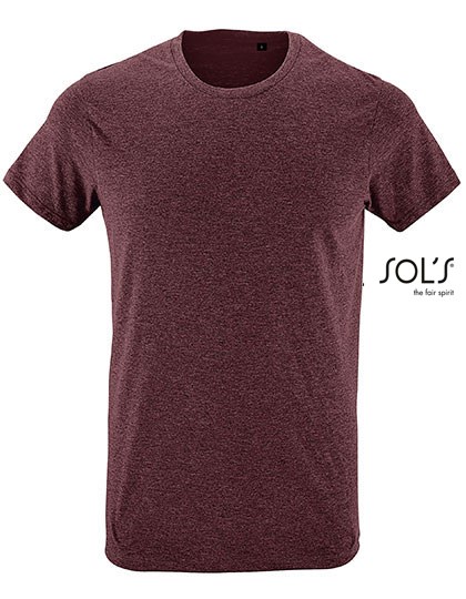 SOL´S - Regent Fit T-Shirt - Heather Oxblood