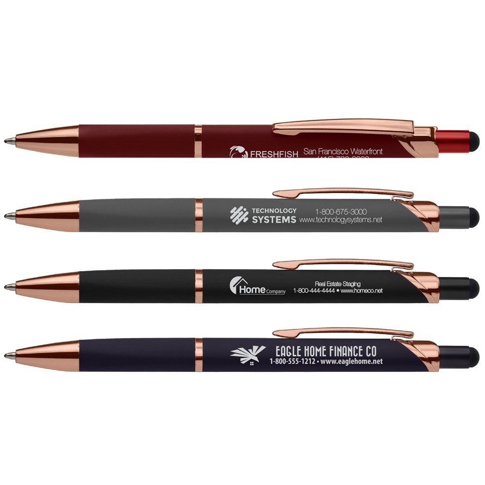 Zenith Tri-Softy Roségold Kugelschreiber - m/Stylus
