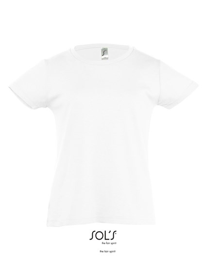 SOL´S - Kids´ T-Shirt Girlie Cherry - White