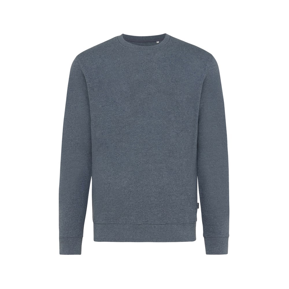 IQONIQ Denali ungefärbt. Rundhals-Sweater aus recycelter BW - heather navy (± PMS heather navy)