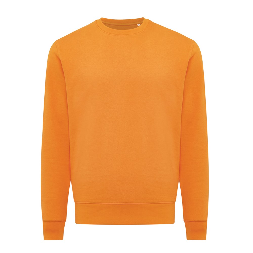 IQONIQ Etosha Lightweight Sweater aus recycelter Baumwolle - orange (± PMS 16-1255 TCX)
