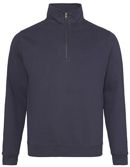 Just Hoods - Sophomore 1/4 Zip Sweat - New French Navy
