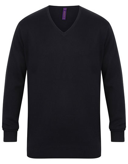 Henbury - Men´s Lightweight V-Neck Jumper - navy