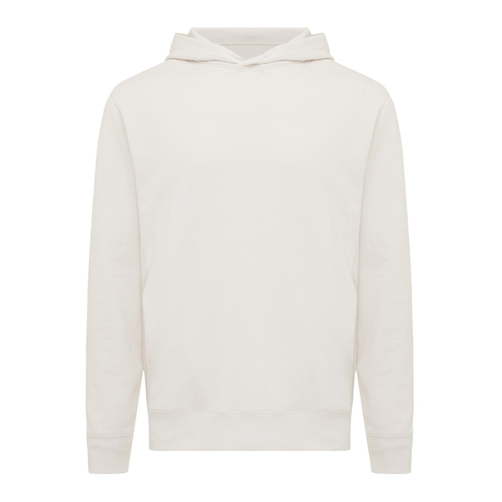 IQONIQ Yengo Hoodie mit Seitentaschen aus rec. Baumwolle - ivory white (± PMS 12-2103 TCX)